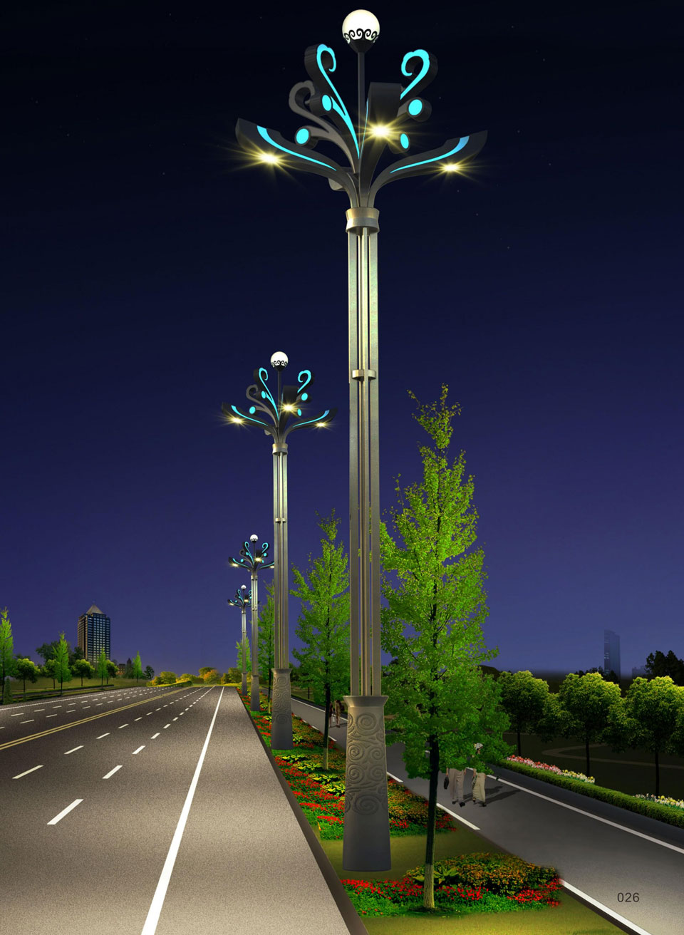 道路景觀(guān)路燈定制